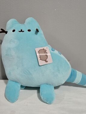 GUND Pusheen Dinosheen Blue Dino Dinosaur Cat Plush Stuffed Animal - 16" Long